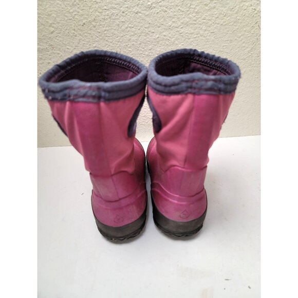 Glosh By Bogs Youth Pink Waterproof Pull On Boots Size 10 - Picture 4 of 10